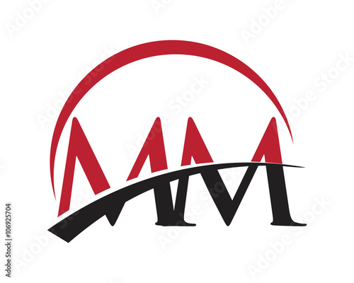 MM red letter logo swoosh