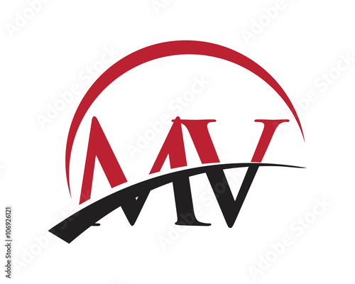 MV red letter logo swoosh