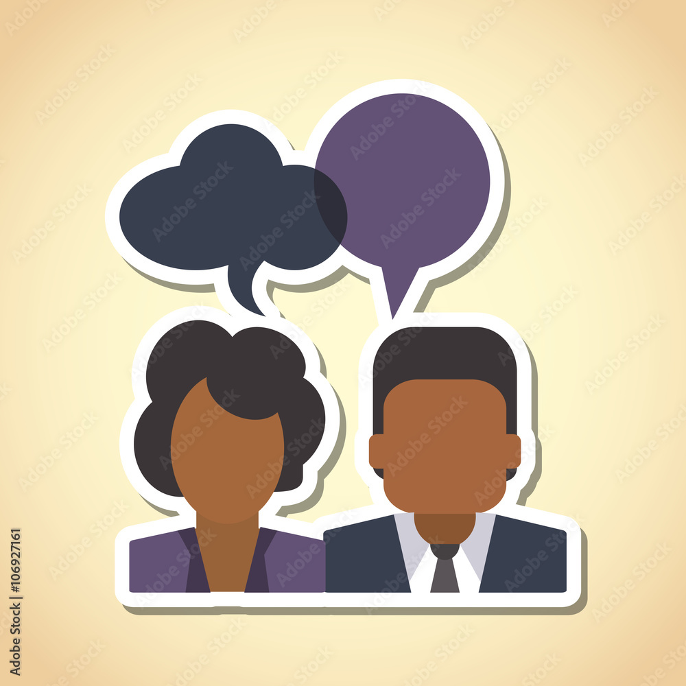 Communication with bubble design, vector illustration Communication with bubble design, vector illustration