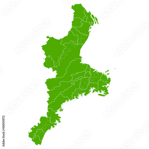 三重　地図　緑　アイコン