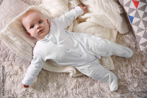 Portrait of adorable baby o...