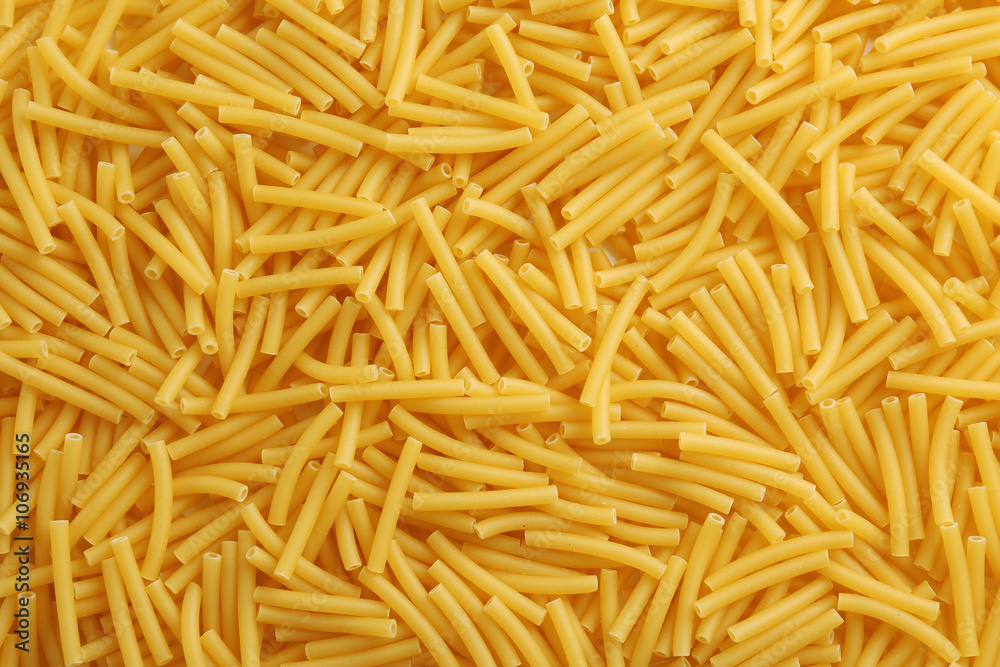 Italian dry pasta background, top view Italian dry pasta background, top view