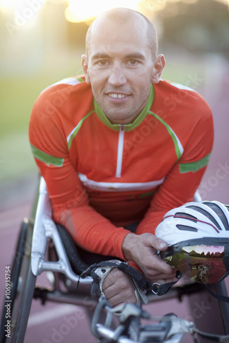 Close up of para-athlete