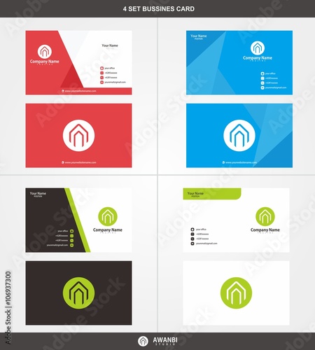 Bussines Card 4 Set