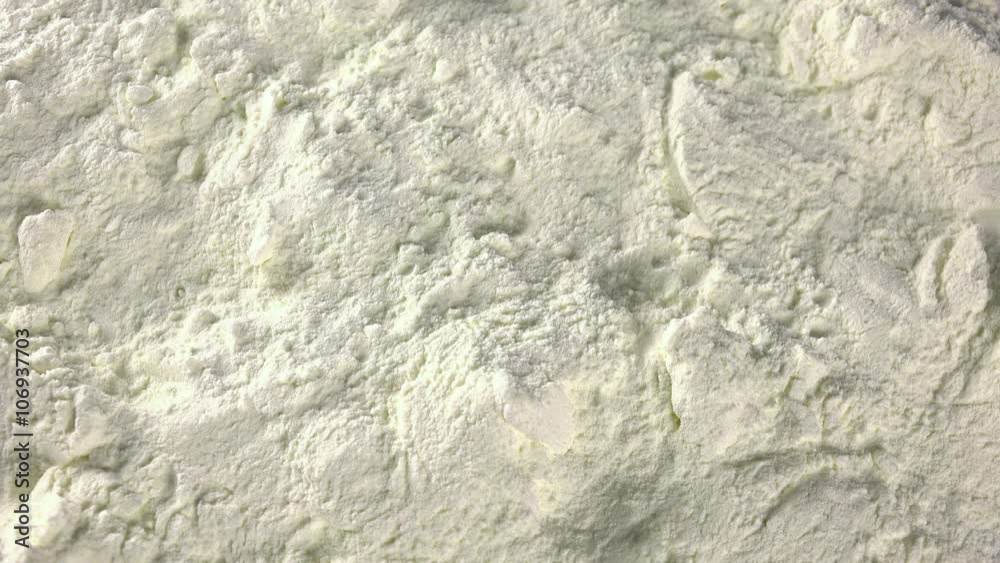 Rotating Milk Powder as not loopable detailed 4K UHD footage Rotating Milk Powder as not loopable detailed 4K UHD footage