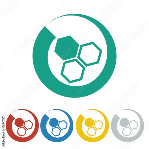chemistry logo icon Vector