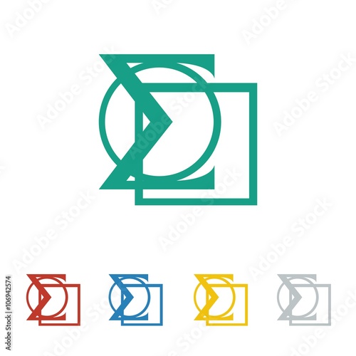 mathematics logo icon Vector
