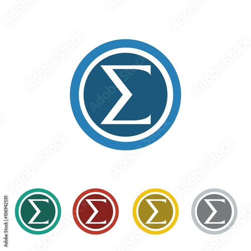 mathematics logo icon Vector
