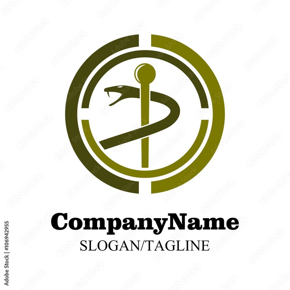 Obraz premium Medical logo icon vector