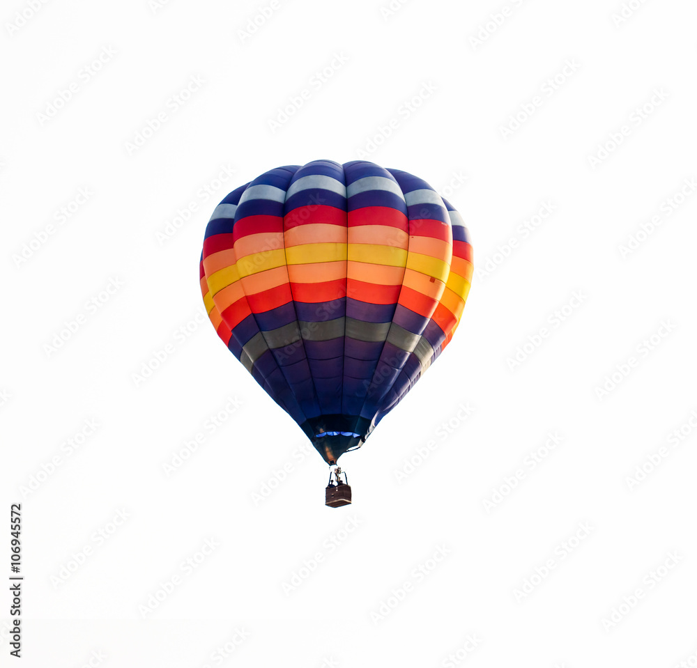 Naklejka premium hot air balloon isolated on white background