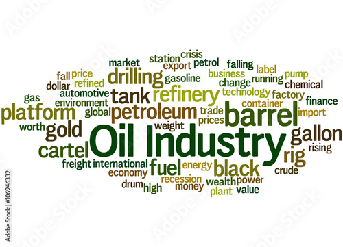 Oil Industry, word cloud concept 2
