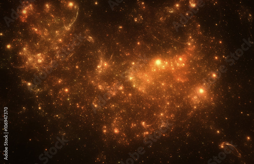 Fototapeta Dark deep space starfield