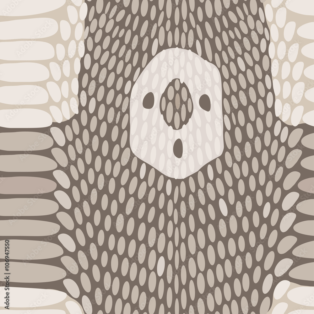 Snake skin texture. Seamless python skin pattern. Stock Vector | Adobe ...