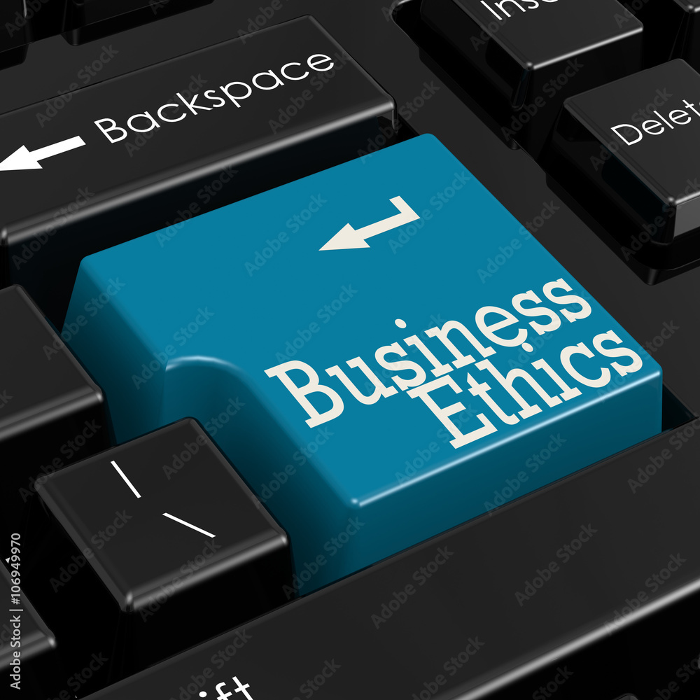 Fototapeta premium Business ethics concept 3D Render