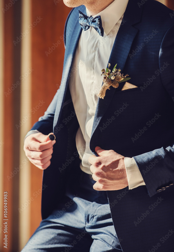 elegant groom