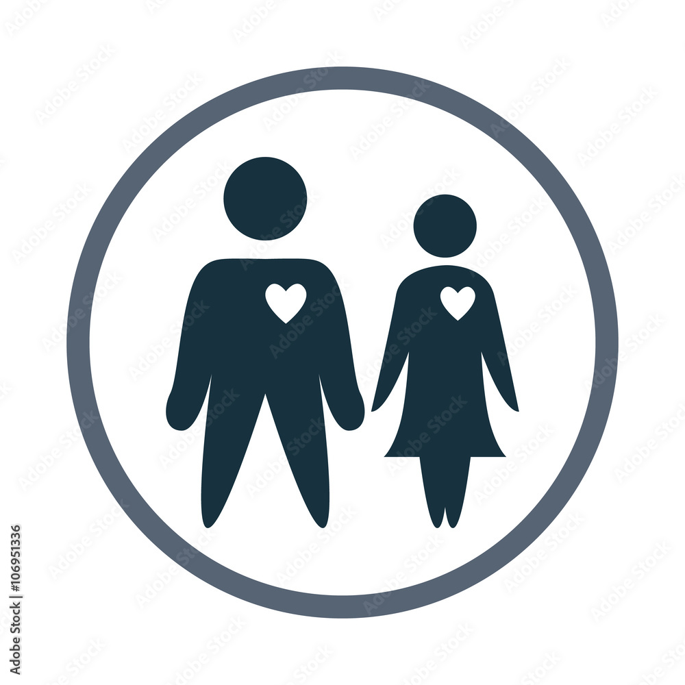 Couple in love icon Couple in love icon