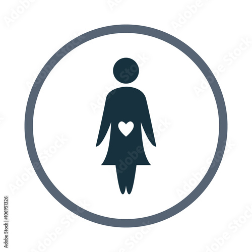 Pregnant woman icon
