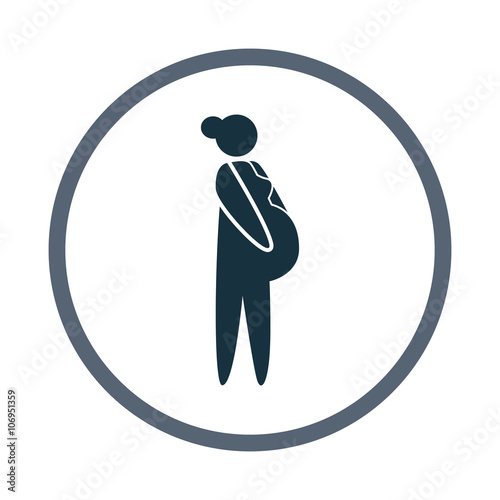 Pregnant woman icon