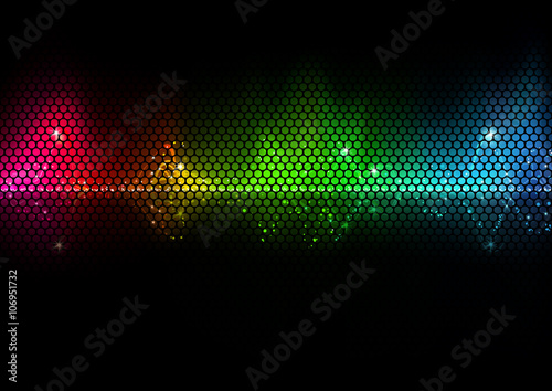 Colorful Audio Wave and Wir...