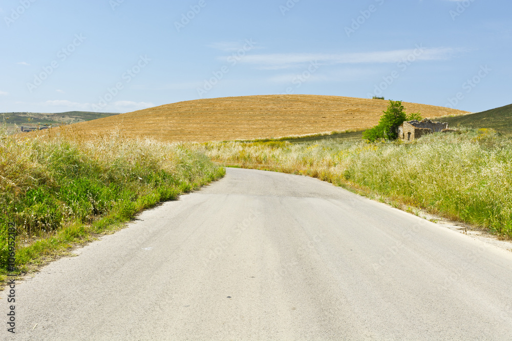 Road in Sicily