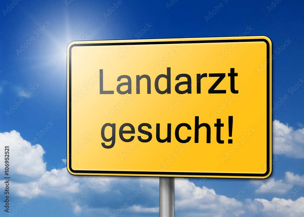 landarzt gesucht schild