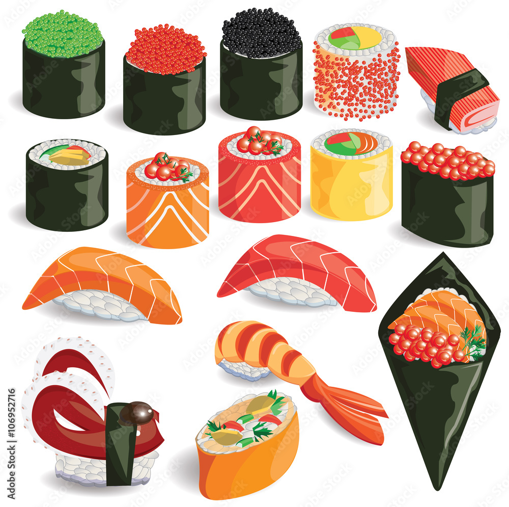 illustration,sushi colorful. illustration,sushi colorful.