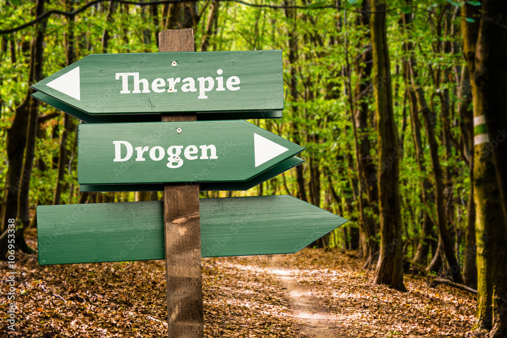 Schild 98 - Drogentherapie