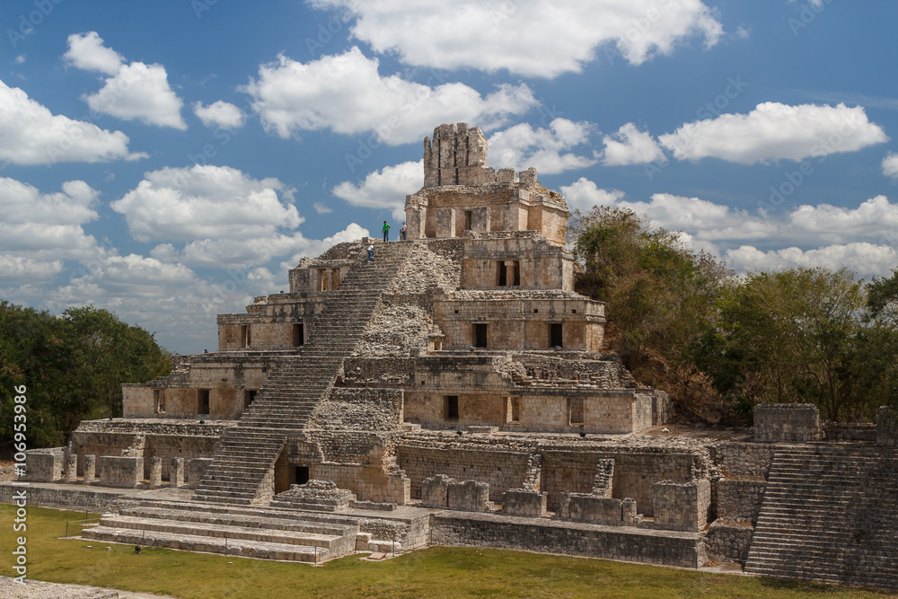 Ruins of the ancient Mayan city of Edzna, Mexico