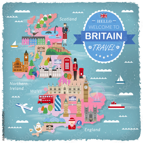 United Kingdom travel map