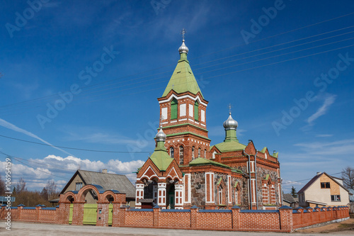 New church in Lohusuu village, Estonia photo