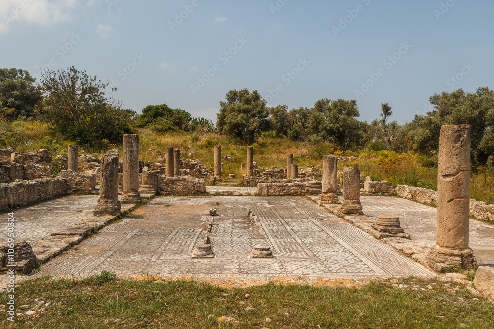 Ruins of the Byzantine church near Sipahi village. North Cyprus