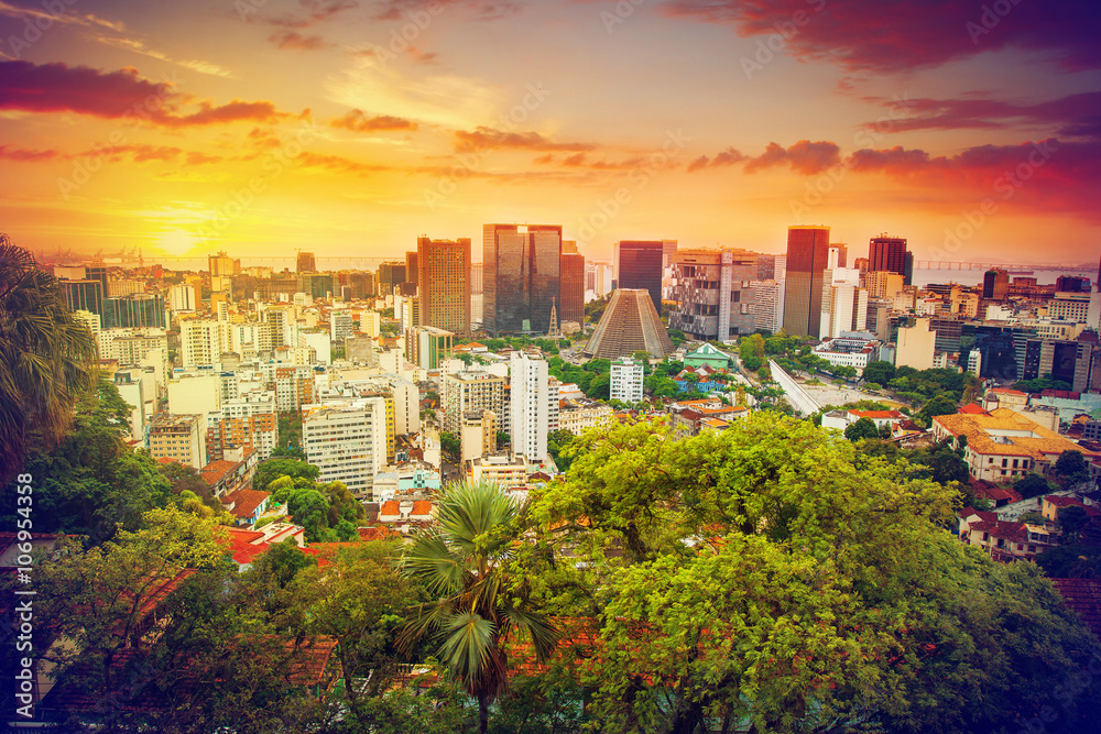 Obraz premium Financial center of Rio de Janeiro