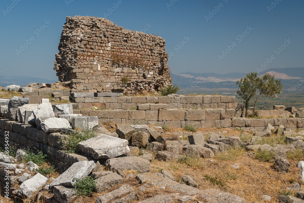 Ruins of the ancient city of Pergamon, Turkey