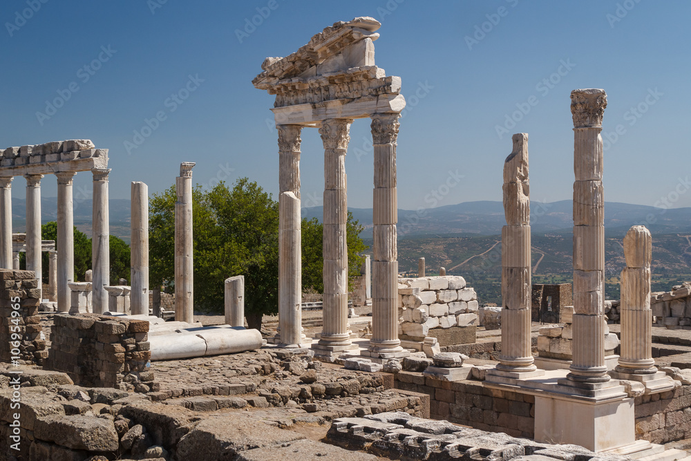 Ruins of the ancient city of Pergamon, Turkey