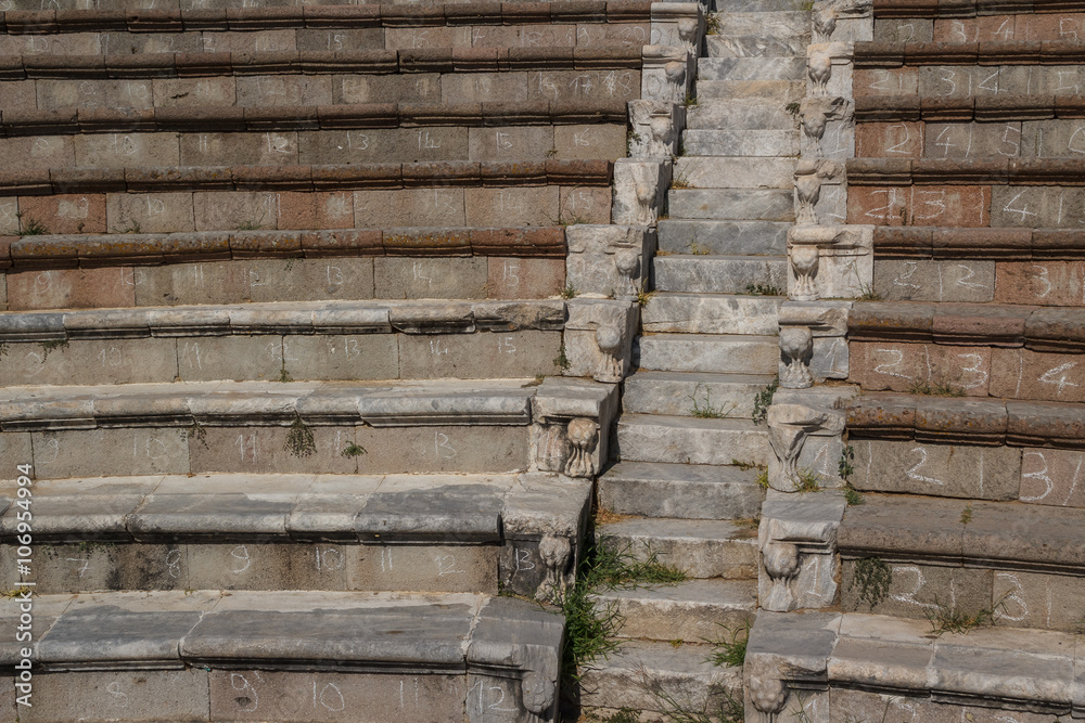 Ruins of the ancient city of Pergamon, Turkey