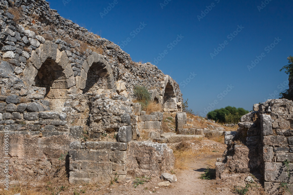 Ruins of the ancient city of Miletus, Turkey