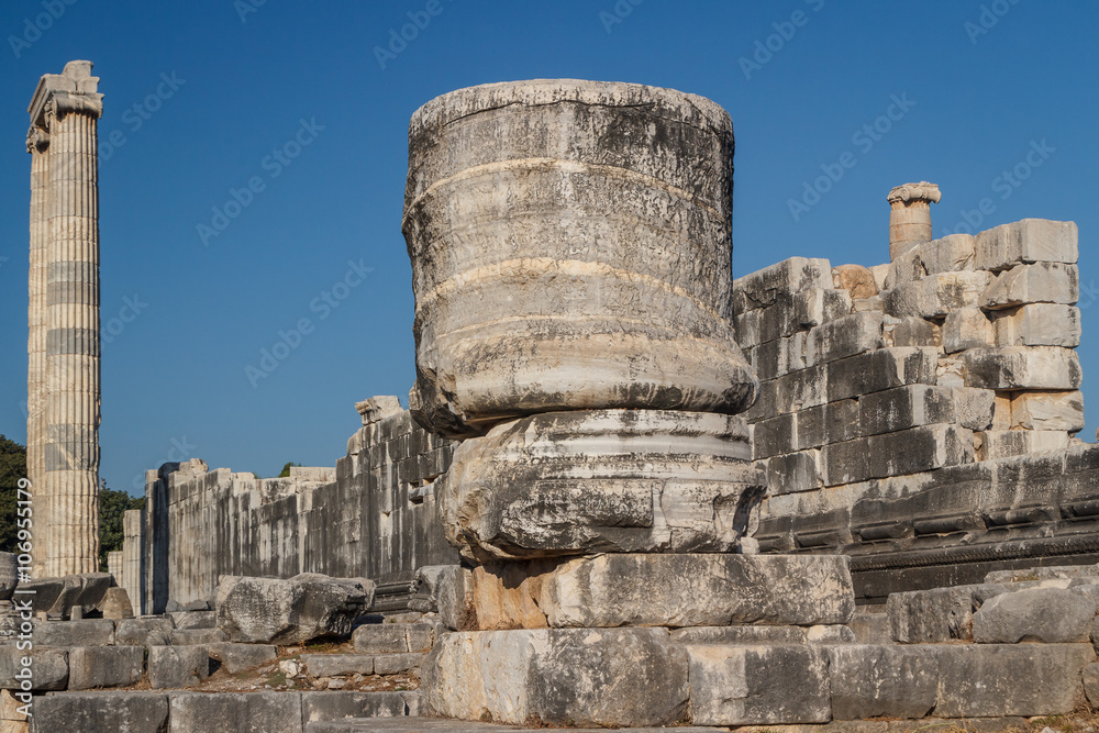 Ruins of the ancient city of Didyma (current Didim), Turkey