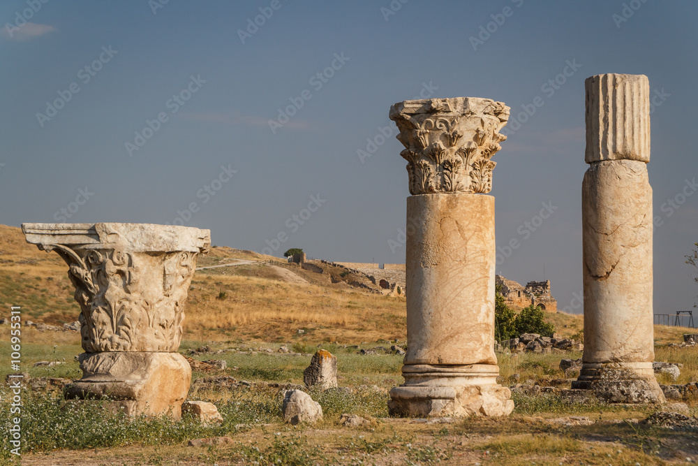 Ruins of the ancient city of Hierapolis, Turkey