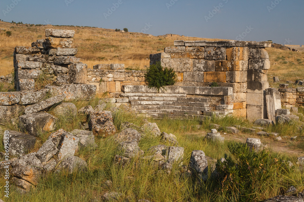 Ruins of the ancient city of Hierapolis, Turkey