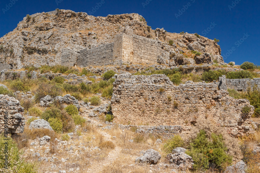 Ruins of the ancient city of Sillyon, Turkey