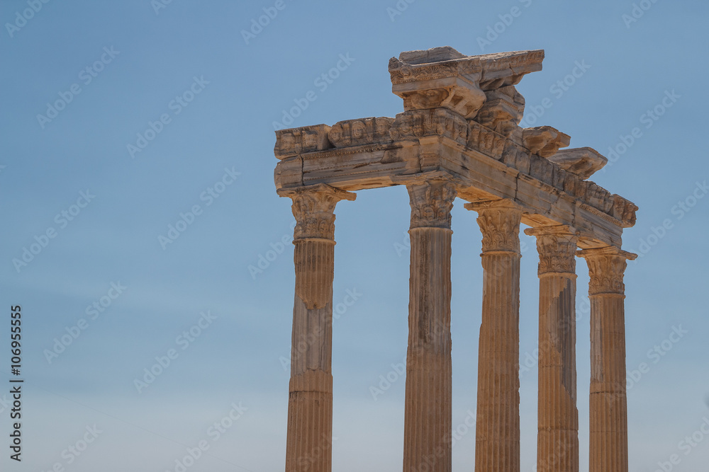 Ruins of the ancient city of Side, Turkey Ruins of the ancient city of Side, Turkey