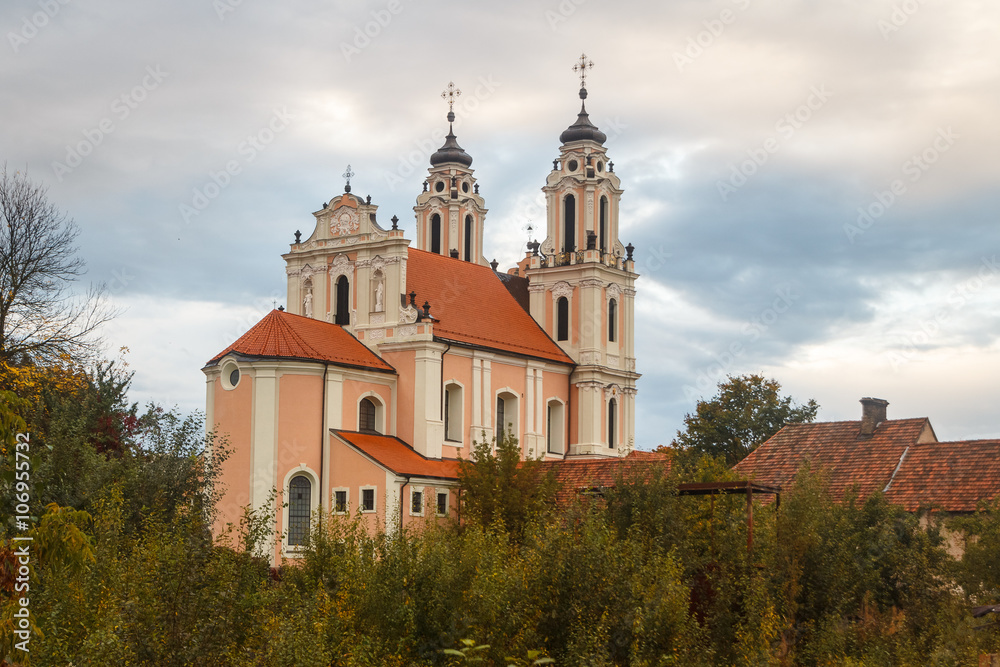 One of the churches in Vilnius, Lithuania