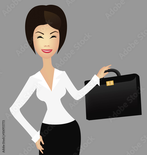 businesswoman smiling