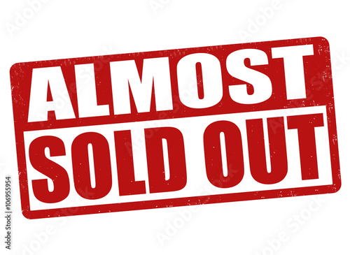 Almost sold out stamp