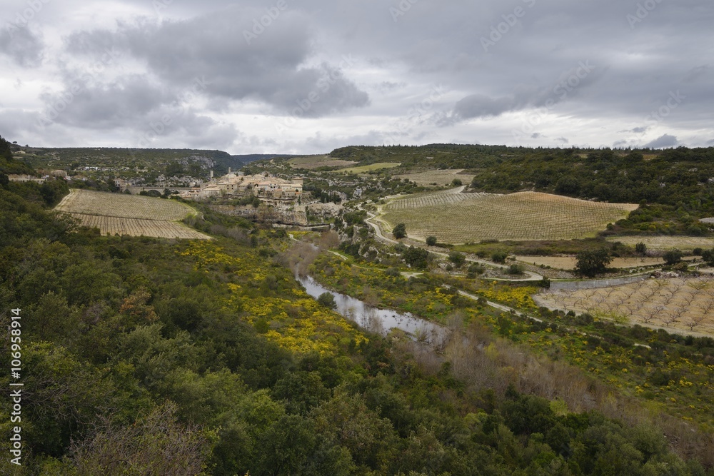 Naklejka premium Minerve, Hérault, France - one of the most beautiful villages of France ( Les Plus Beaux Villages de France )