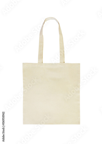 Bag fabric isolate on white background
