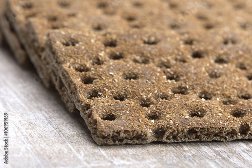 dry rye crispbread photo