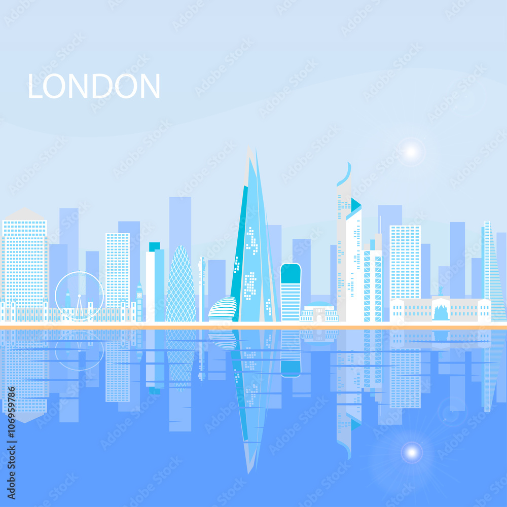 Obraz premium London - capital city of the United Kingdom of Great Britain and Northern Ireland.