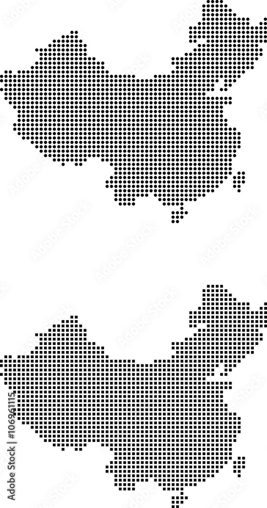 Fototapeta map of china