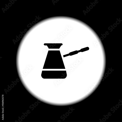 The turk icon. Coffee symbol. Flat Vector illustration